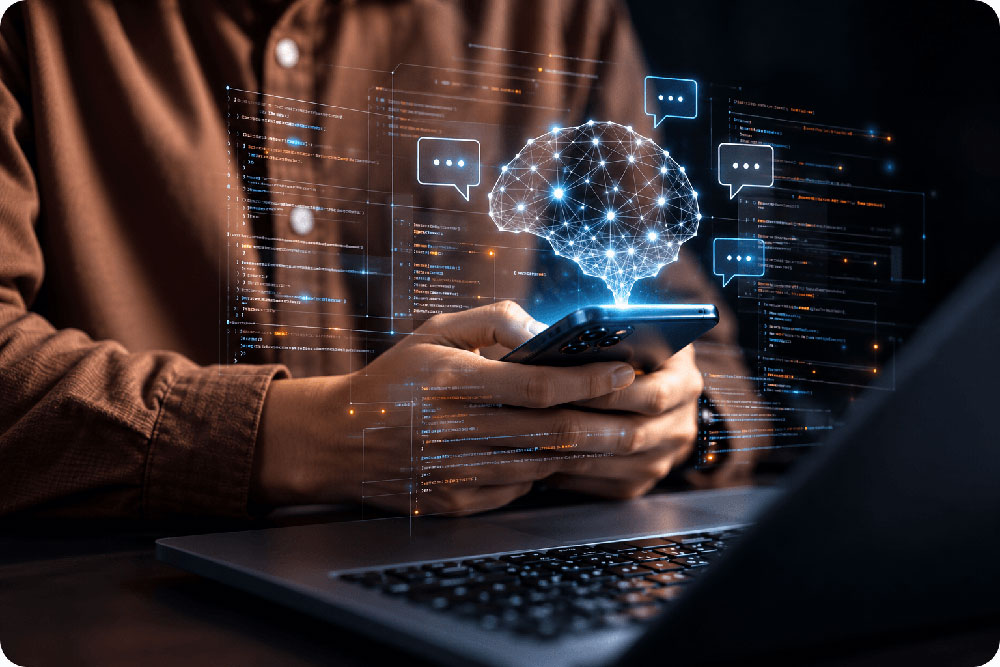 AI Conversation Flow Builder - EasyMsgSender AI conversation flow builder with conditional logic and human agent handoff